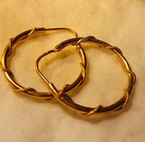 Boucles oreilles créoles - d,