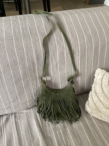 Sac bandoulière cuir - , daim