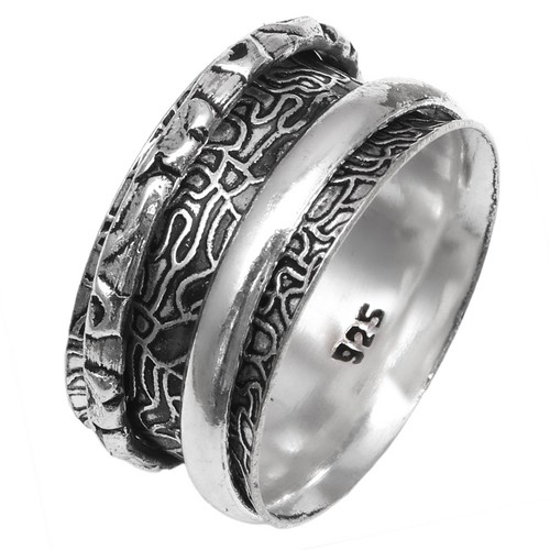 Bague toupie argent pour - en,