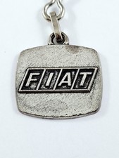 PORTE-CLES - FIAT 1980s Métal Logo Vintage - BERGERAC - Tipo Uno Cinquecento 500