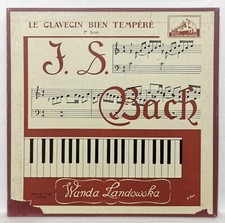 WANDA LANDOWSKA - BACH well-tempered clavier - LVDSM FALP 141/3 3xLPs box EX+