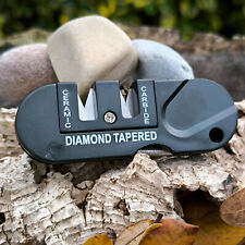 Aiguiseur de couteaux portable en carbure de tungstène et céramique