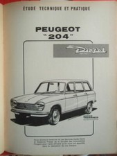 Revue Technique Automobile pour PEUGEOT 204 Diesel moteur Indenor