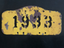 Ancienne plaque vélo suisse 1933 fiscale velonummer switzerland canton geneve