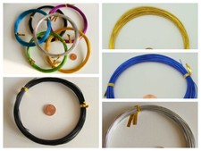 Fil Cordon metal Aluminium Alu fin 0,8mm rouleau 10m Couleur au choix DIY Déco