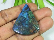 Pierre précieuse cabochon de poire shattuckite naturelle 33 x 40 x 5 mm pour ...