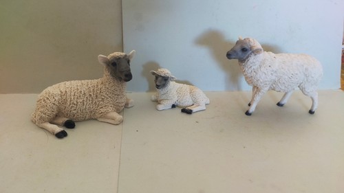 Santon moutons 1 agneau - 2, +