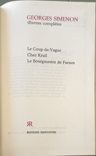 Georges simenon oeuvres - georges,