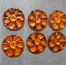 6 Assiettes à Huitres