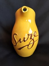 Pichet publicitaire Suze jaune bistrot / Moulin des loups / Céramique