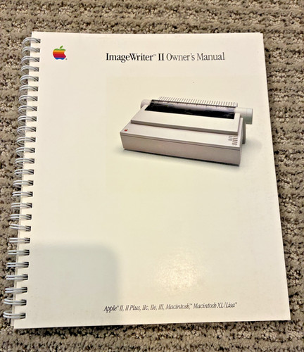 Imagewriter owner manual - imagewriter,