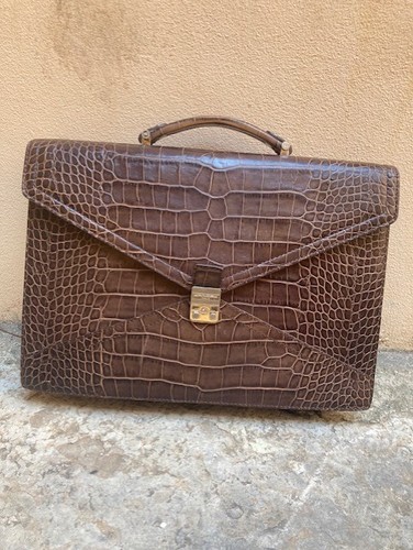 Cartable lancel cuir marron - lancel,