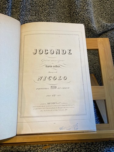 Nicolo joconde partition chant - nicolo,