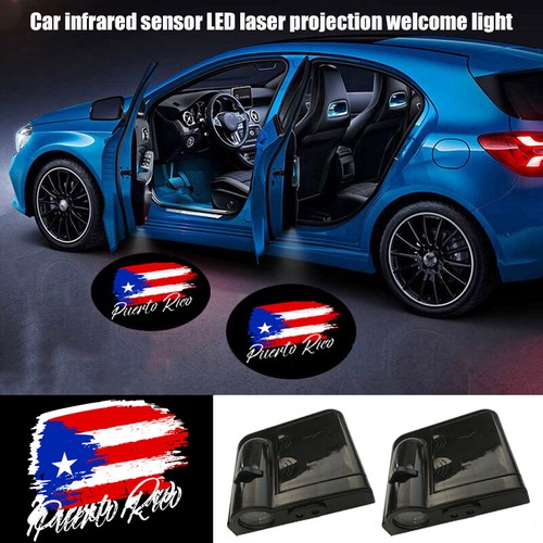 2pcs puerto rico flag logo - rico,