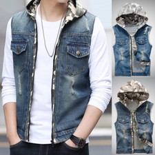 Gilet En Jean Distressé À