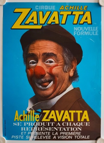 Affiche cirque achille zavatta - affiche,