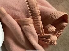 SUPERBE COUVERTURE 100% LAINE VIERGE WOOLMARK BIEN CHAUDE, TEINTE ROSE PASTEL