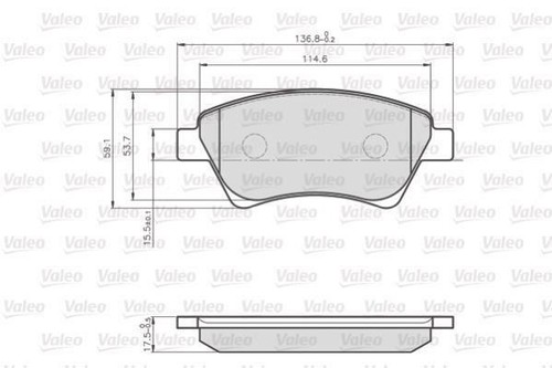 Valeo 872930 jeu plaquettes - jeu,