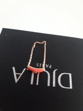 bague djula or rose 14 carats email rose diamant taille 56