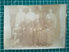 GG073 Photo circa 1890 TBE 16,5x12cm Groupe dont 3 prêtres curés soutanes