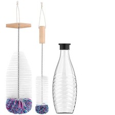 Lot de 2 brosses de nettoyage pour bouteilles en verre SodaStream - Anti-rayu...