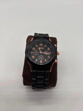 Montre Geneva Noir Rose Gold