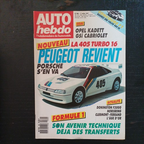 Auto hebdo 580 opel kadett - opel, gsi