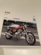 Suzuki GN250 1992 250 GN carte