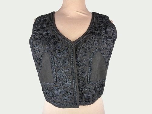 Gilet noir vintage années - , 60