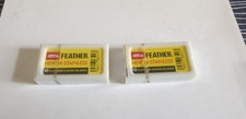 Feather acier inoxydable Lames de rasoir  10 platinium
