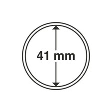 Capsules numismatiques rondes 41 mm pour monnaies de collection.