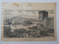 Gravure Marseille Fort Saint