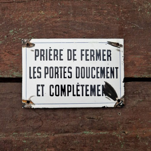 Plaque émaillée prière - émaillée,