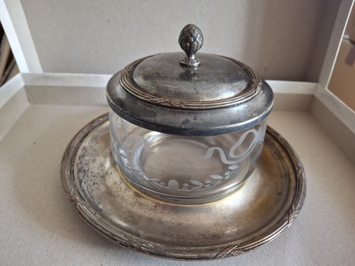 Bonbonnière sucrier verre - , en