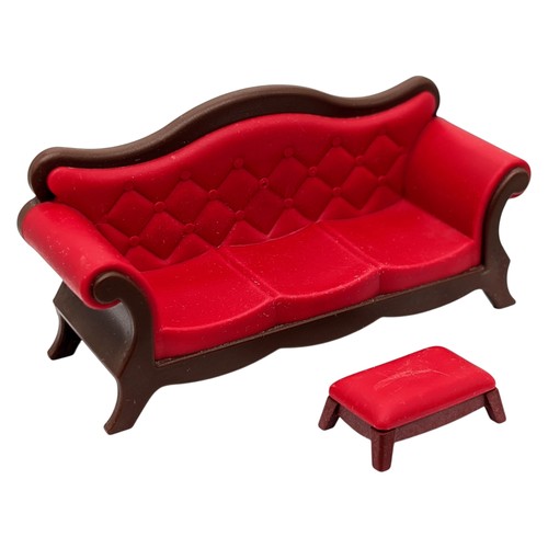 Playmobil canapé rouge marron - playmobil, rouge/marron