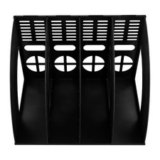 Classeur de Bureau Vertical Rangement Bureau Porte Document en Plastique 4 Co...