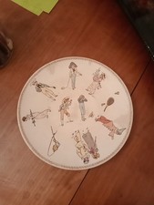 RARE ASSIETTE  ANCIENNE EN SARREGUEMINES LES ENFANTS RICHARD