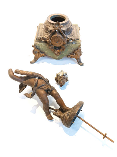 Angelo bronze signé - en,