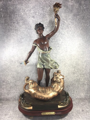 Xixe regule polychrome statue - polychrome,
