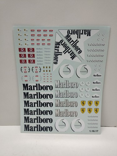 Decal ferrari 18 - decal, 1/18