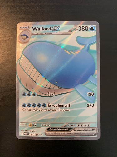 Carte pokémon wailord - carte, ex