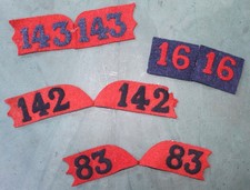 Pattes col Régiment Infanterie capote 1877  Verdun Champagne casque képi poilu