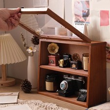 Vitrine de rangement en bois