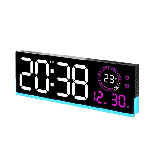 Horloge murale led lumineuse - murale,