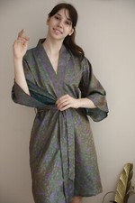 Pure Soie Midi Kimono Robe