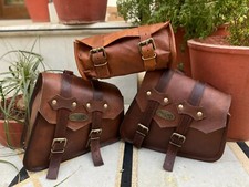Selle moto cuir 3 sac 2