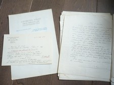 R. GAUTIER-CONSTANT ENSEMBLE DE 16 LETTRES MANUSCRITES ET 10 TAPUSCRITES