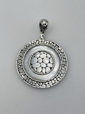 Pendentif Disc En Argent