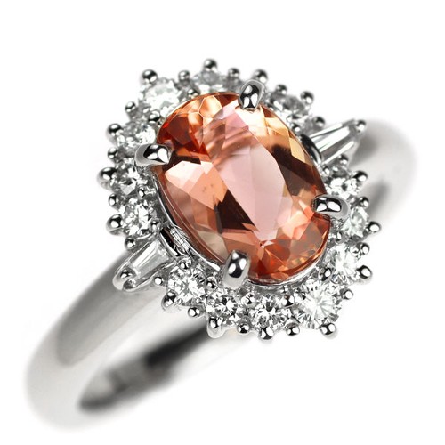 Bague diamant topaze