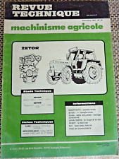 REVUE TECHNIQUE TRACTEURS  AGRICOLES   ZETOR 8111  8145  10111  10145  12145